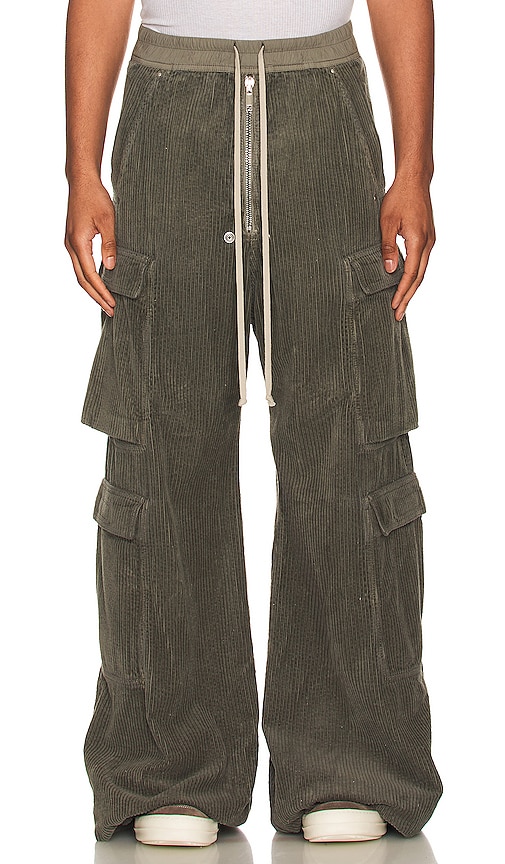 DRKSHDW by Rick Owens Double Cargo Jumbo Belas Pants in Blue | REVOLVE