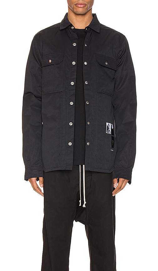 DRKSHDW by Rick Owens Outershirt in Black | REVOLVE