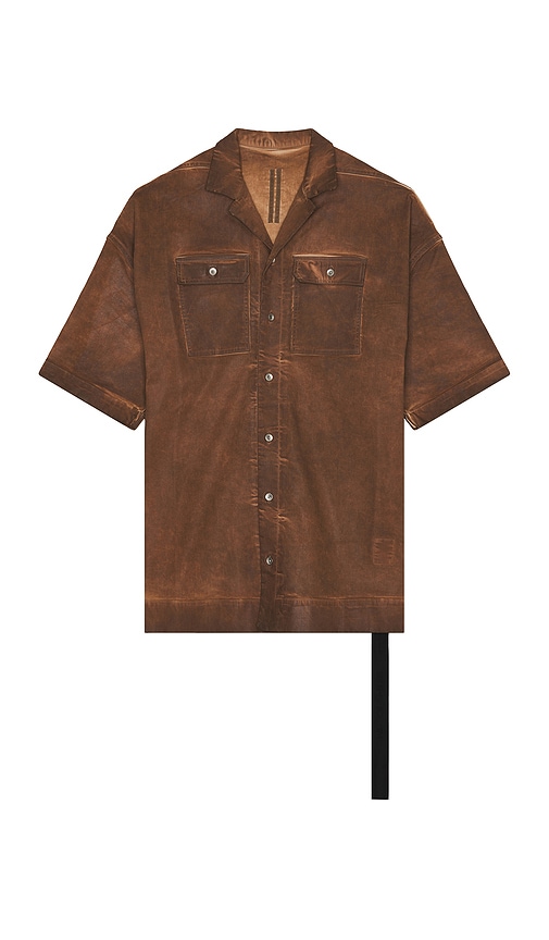 Shop Rick Owens Drkshdw Magnum Tommy Shirt In Brown