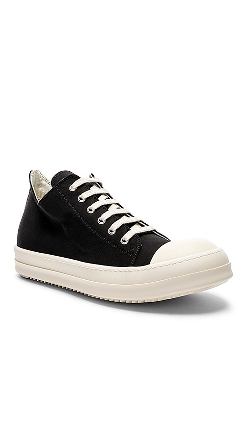 Rick Owens Canvas Low Sneakers 