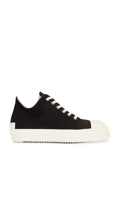 DRKSHDW by Rick Owens Low Sneaks in Black & Milk