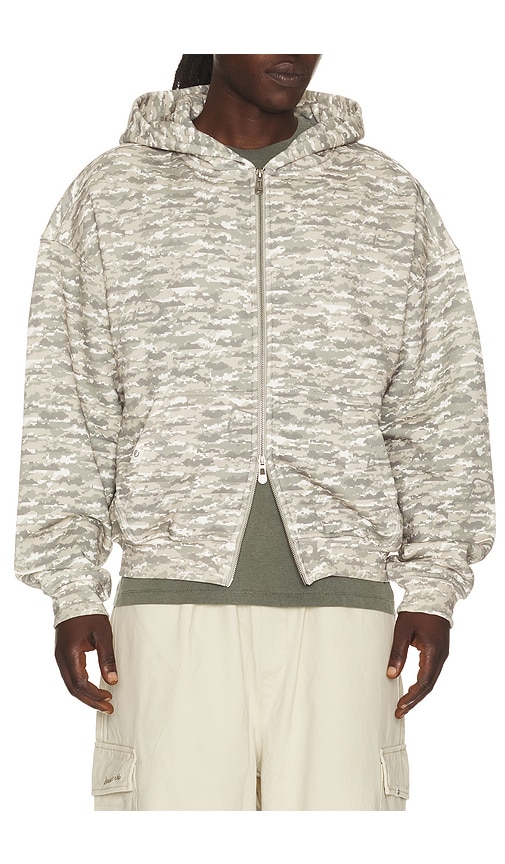 DRMERS CLUB Digital Cloud Camo Zip Up Hoodie
