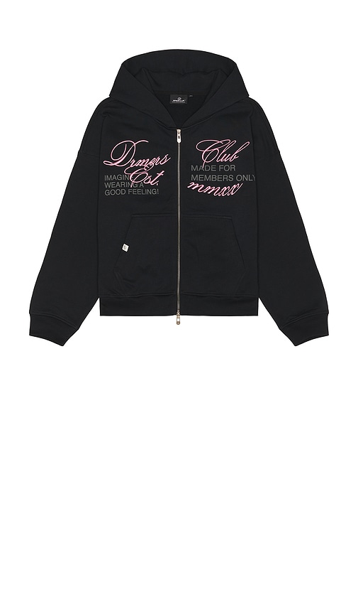 DRMERS CLUB Cursive Zip Up Hoodie | Thumbnail 4