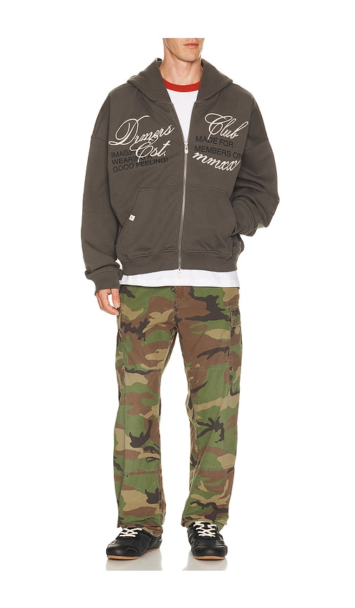 DRMERS CLUB Cursive Zip Up Hoodie | Thumbnail 3
