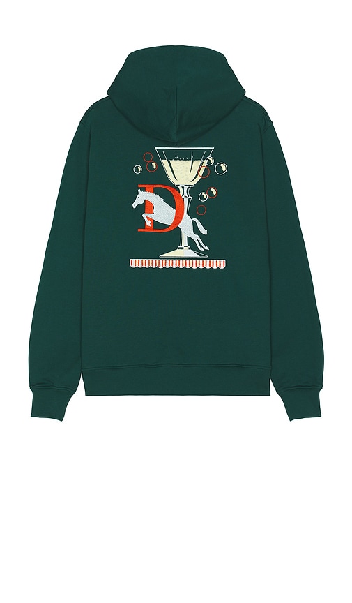 Polo Hoodie in Green. - size XL/1X (also in L, M, S)