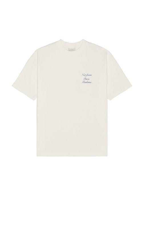 Drã´le De Monsieur Cursive T-shirt In Off White