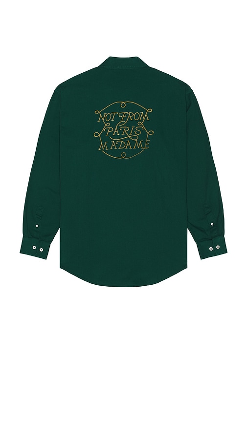 Drle De Monsieur Drole De Monsieur La Chemise Slogan Shirt In Green