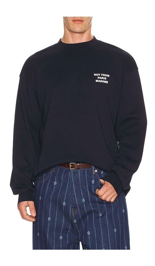 Drle De Monsieur Dr?le De Monsieur Le T-shirt Slogan ml In Blue