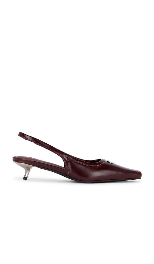 Dirt Slingback Pump In Burgundy