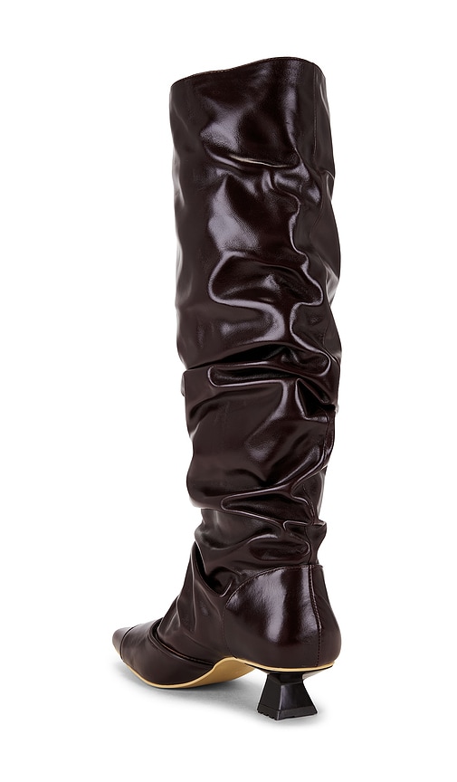  Dirt Gathered Boot In Burgundy. Size 37. Also In 38, 39. 