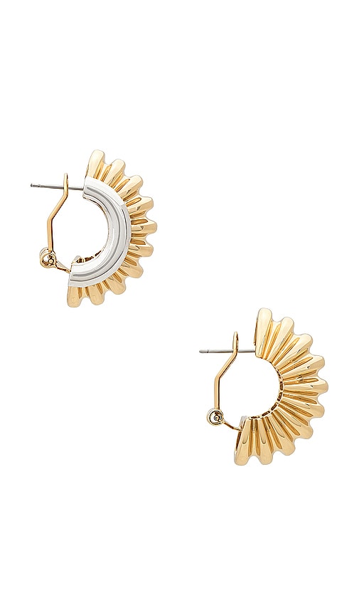 Shop Demarson Lexi Earrings In Metallic Gold