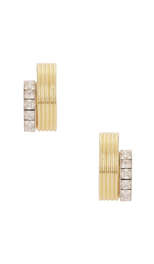 Shop Demarson Mercer Earrings In Metallic Gold