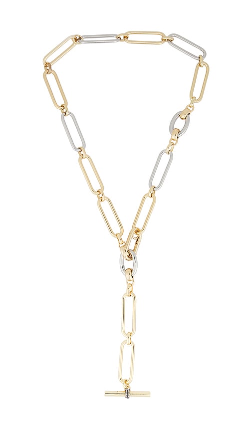 Theo 2.0 Necklace in Metallic Gold,Metallic Silver.