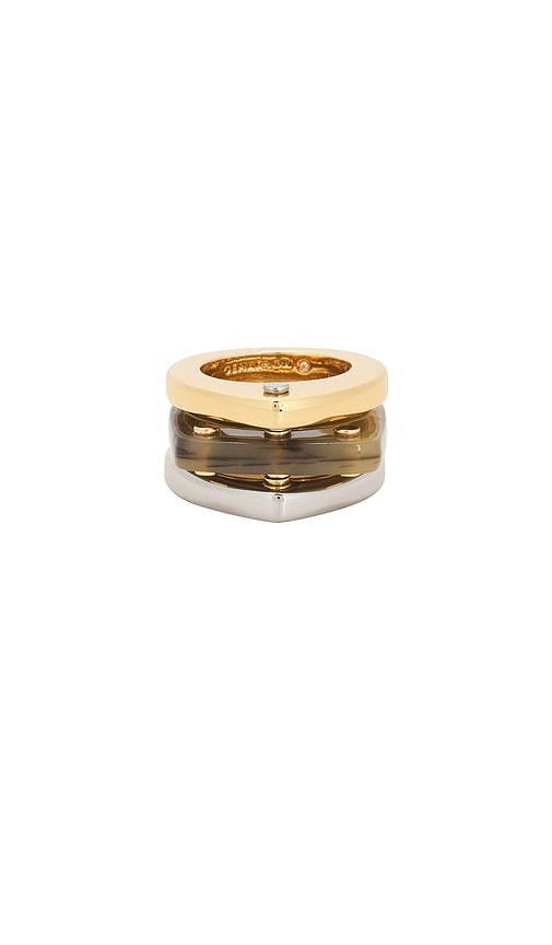 Demarson Primo Stackable Ring Set Of 3 In Gold
