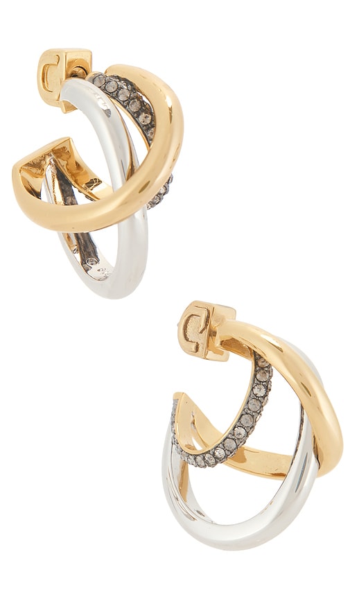 Demarson Aya Hoops in Metallic Gold.