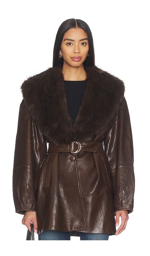 Ducie Nova Coat In Brown