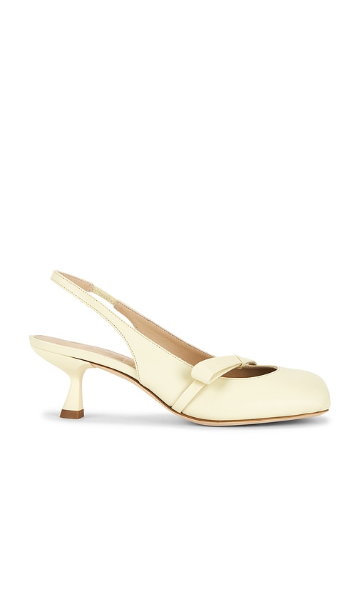 Duha Valentina Slingback Pump in Yellow. Size 36. Also in 37, 40.