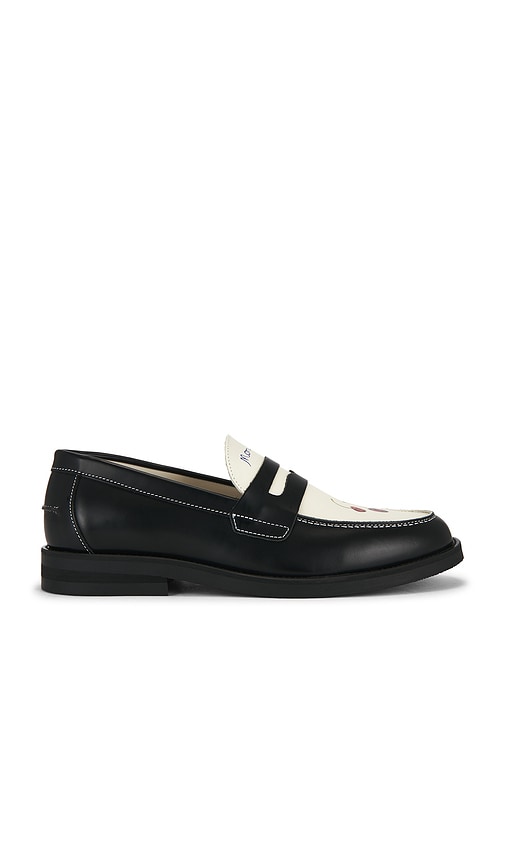 Duke + Dexter Wilde Cherry Penny Loafer In Black