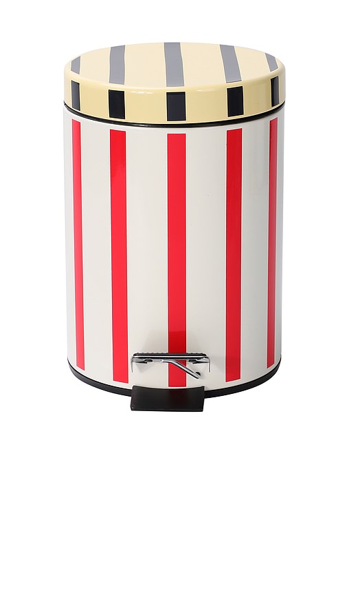 Stucco Stripe Bathroom Trash Bin in Red - Dusen Dusen - Modalova