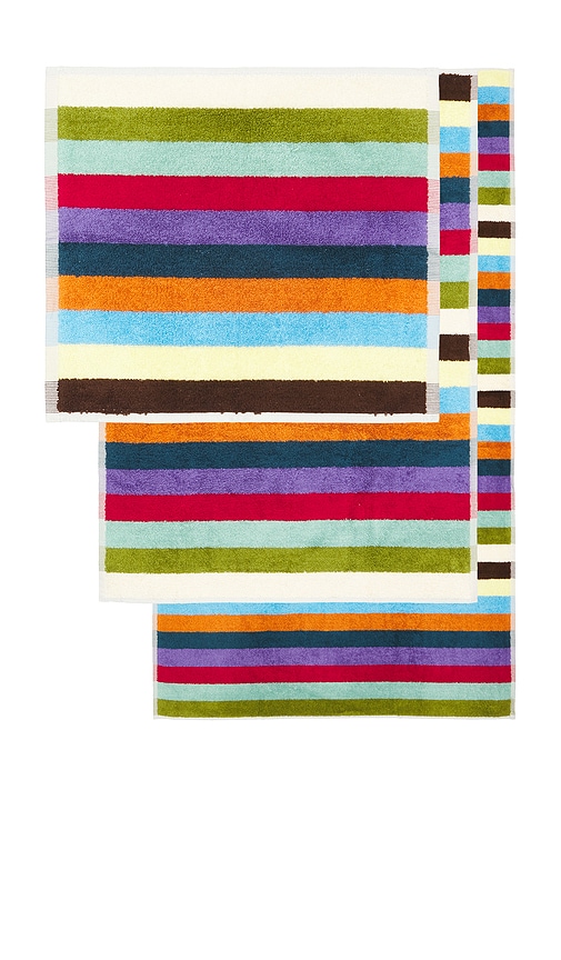 Dusen Dusen Set Of 3 Hummingbird Towels In Multi