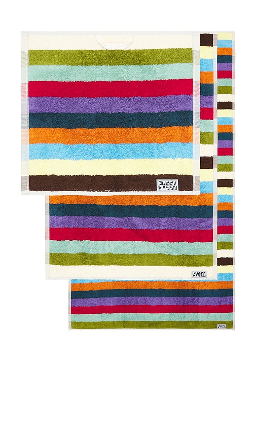 Dusen Dusen Set Of 3 Hummingbird Towels In Multi