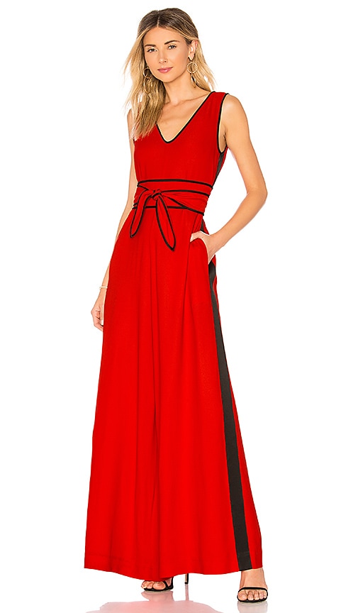 diane von furstenberg red jumpsuit