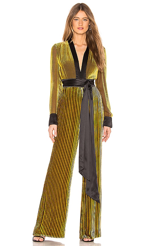 dvf sash jumpsuit