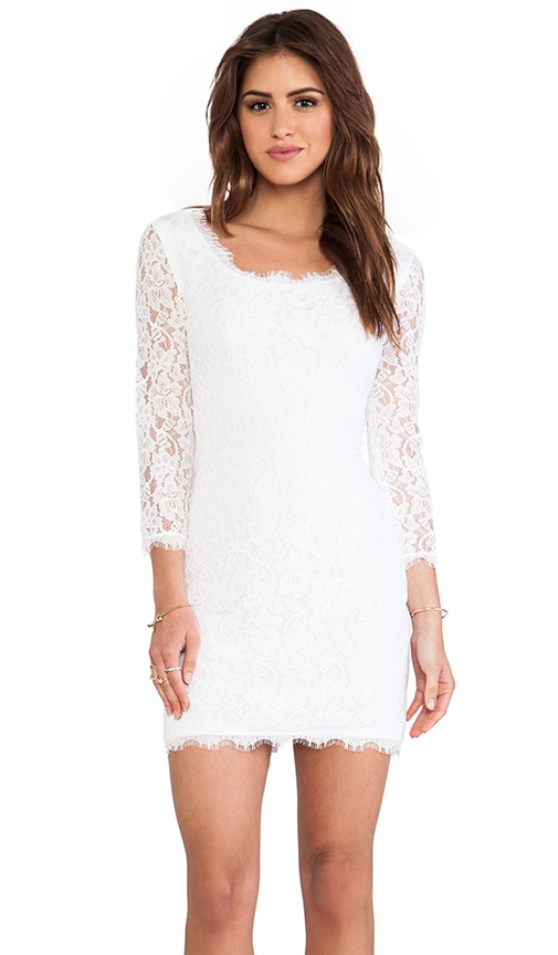 Dvf white 2024 lace dress