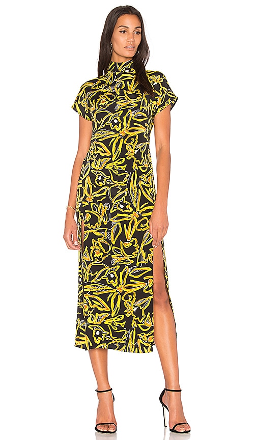 dvf lemon dress