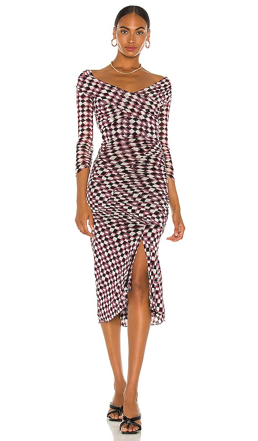 Diane von Furstenberg Ganesa Dress in Nomad Tartan Petite REVOLVE