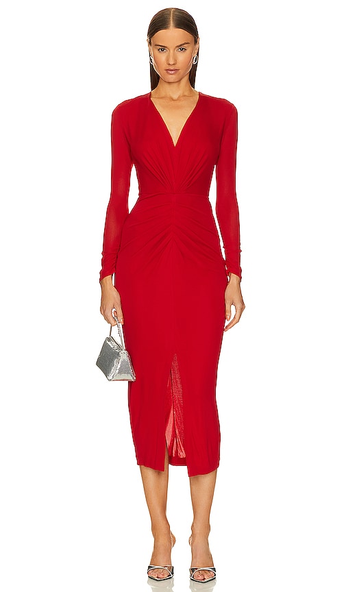 Diane von Furstenberg Hades Dress in Scarlet
