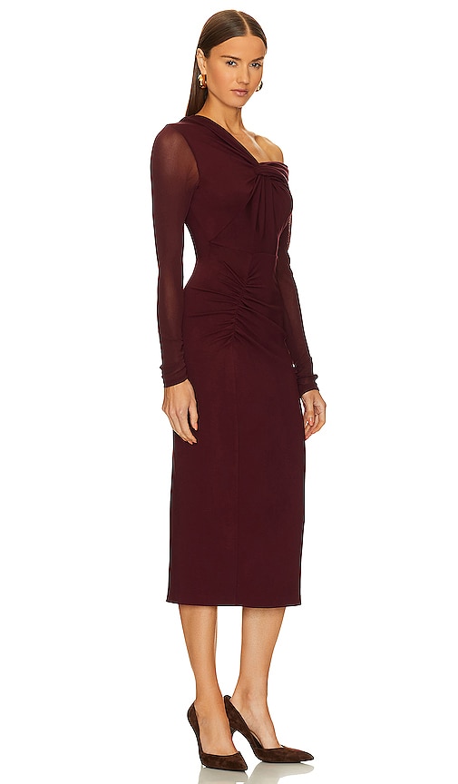 Shop Diane Von Furstenberg Rich Dress In Wine Pink