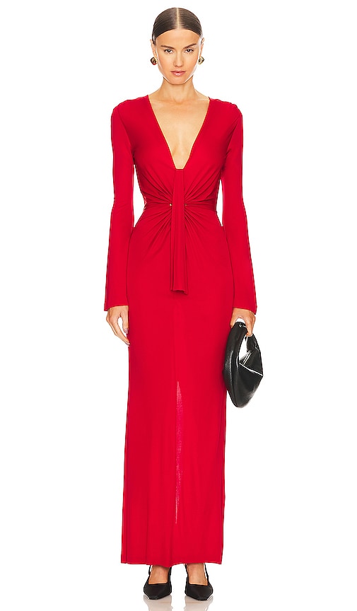 Shop Diane Von Furstenberg Lauren Dress In Red