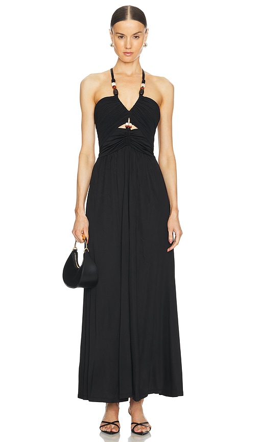 Diane von Furstenberg Caty Maxi Dress in Black | REVOLVE