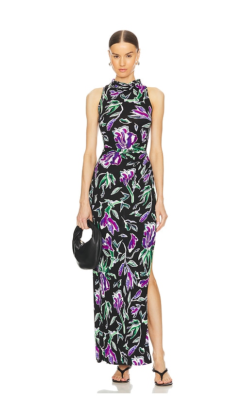 Shop Diane Von Furstenberg Libby Dress In Tulip Fields Violet