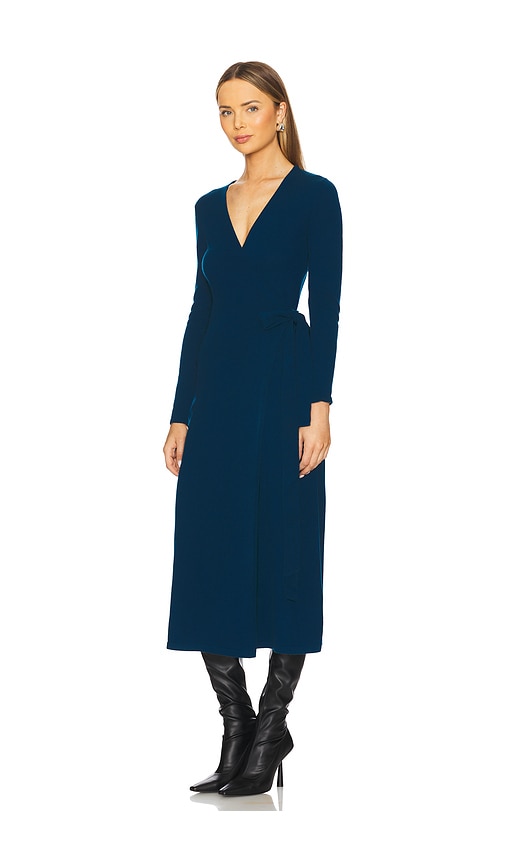 Diane Von Furstenberg Astrid Dress In Dark Ocean