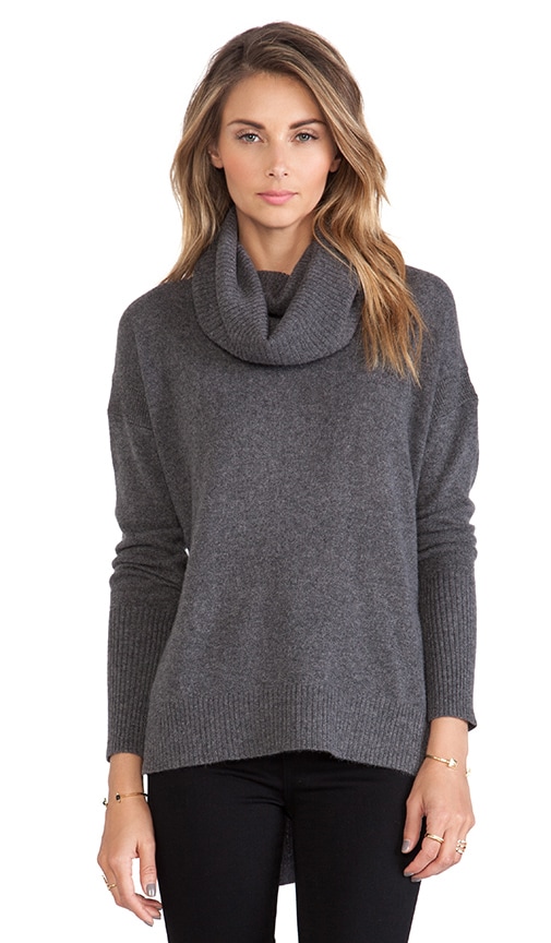 Diane von Furstenberg Ahiga Turtleneck Sweater in Medium Grey | REVOLVE