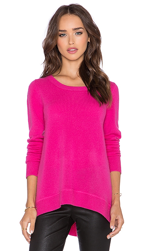 hot pink cashmere sweater