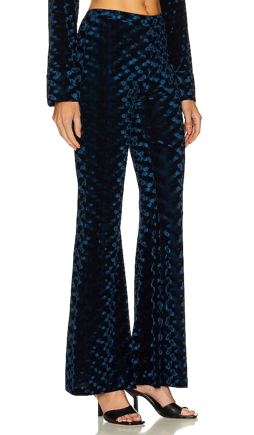 Shop Diane Von Furstenberg Ruthette Pants In Circles Ocean Blue