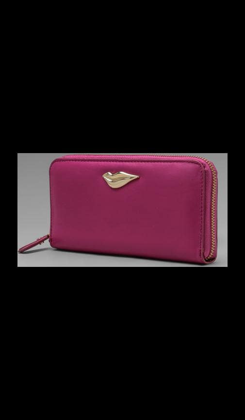 Lips Zip Around Wallet