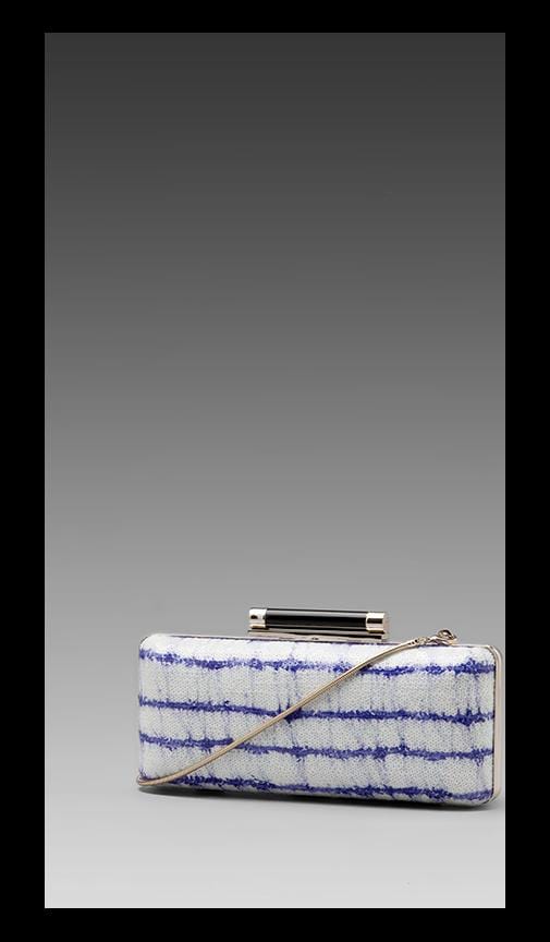 Tonda Printed Stripe Sequin Clutch