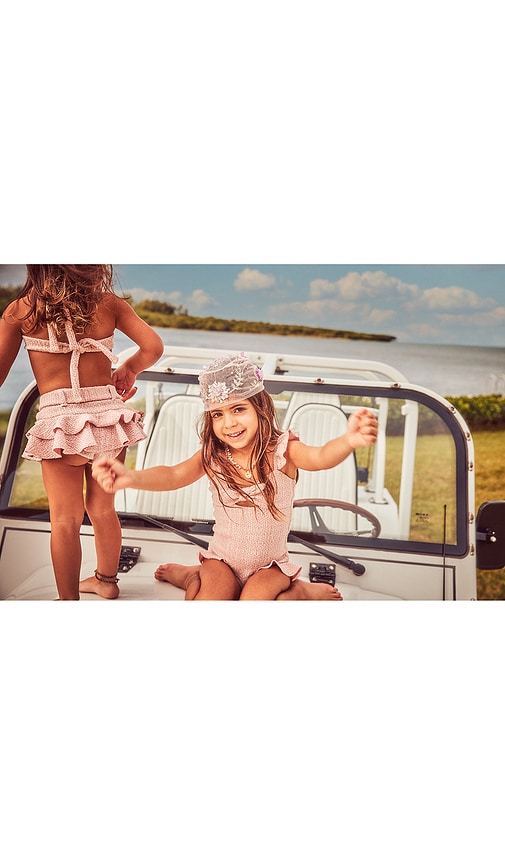  Devon Windsor Badeanzug Polly In Rose. Größe 1-2yr. Also In 3-4yr, 5-6yr. 