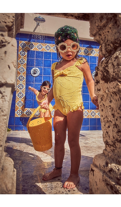  Devon Windsor Badeanzug Polly In Yellow. Größe 1-2yr. Also In 3-4yr, 5-6yr. 