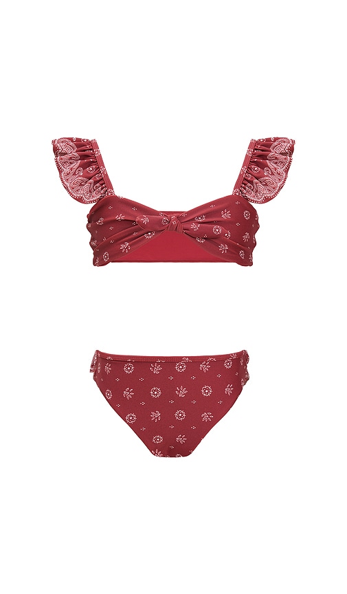 Kids The Tate Set by DEVON WINDSOR in Merlot Bandana Print