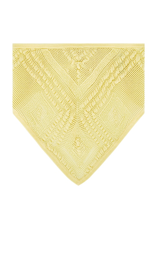  Devon Windsor Crochet Bandana En Yellow. 