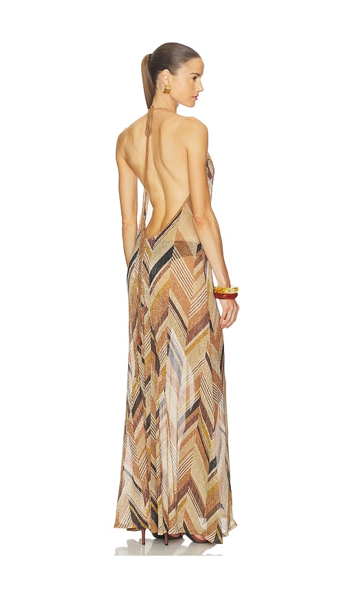 Devon Windsor Isadora Maxi Dress In Brown