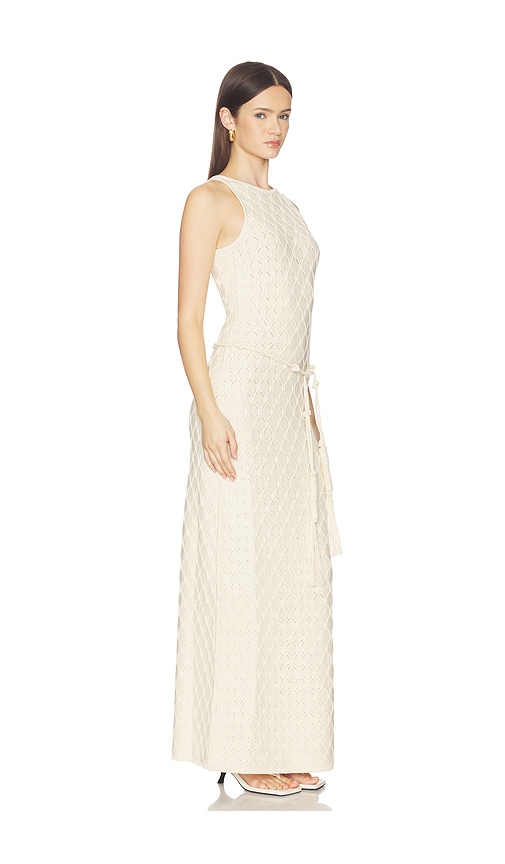  Devon Windsor Nova Maxi Dress In Cream. Size S. Also In Xs, M, L. 