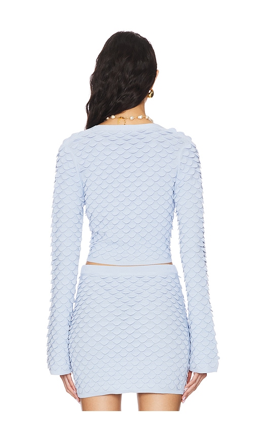  Devon Windsor Vittoria Cardigan In Baby Blue. Size M. Also In L. 