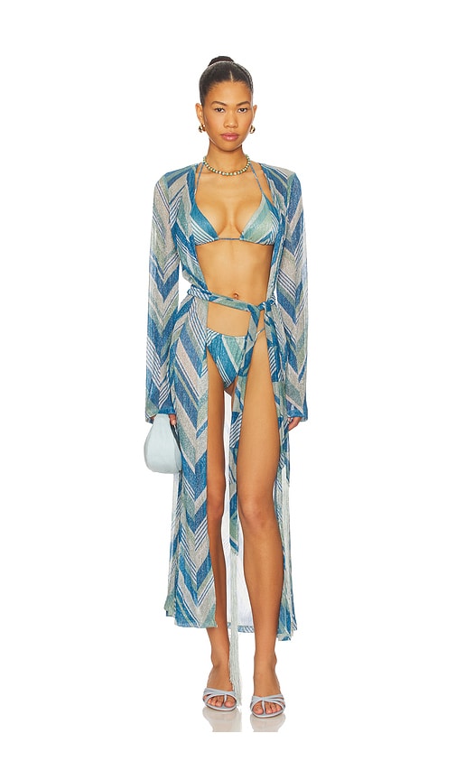 Devon Windsor Odessa Robe In Blue