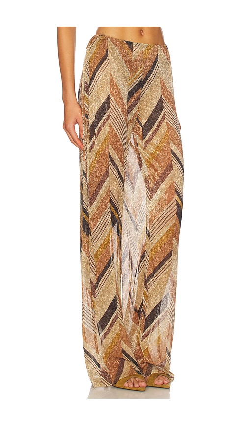 Devon Windsor Ollie Wide Leg Pant In Brown